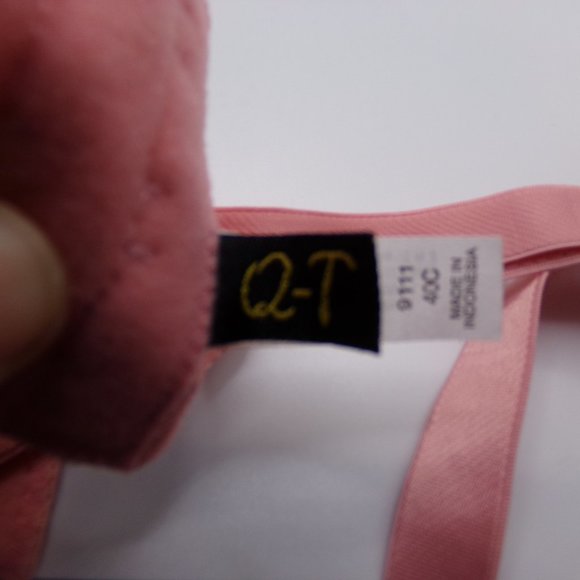 Womens Bra Pink Size 40C Underwire with  Room at add Pads - Picture 7 of 10